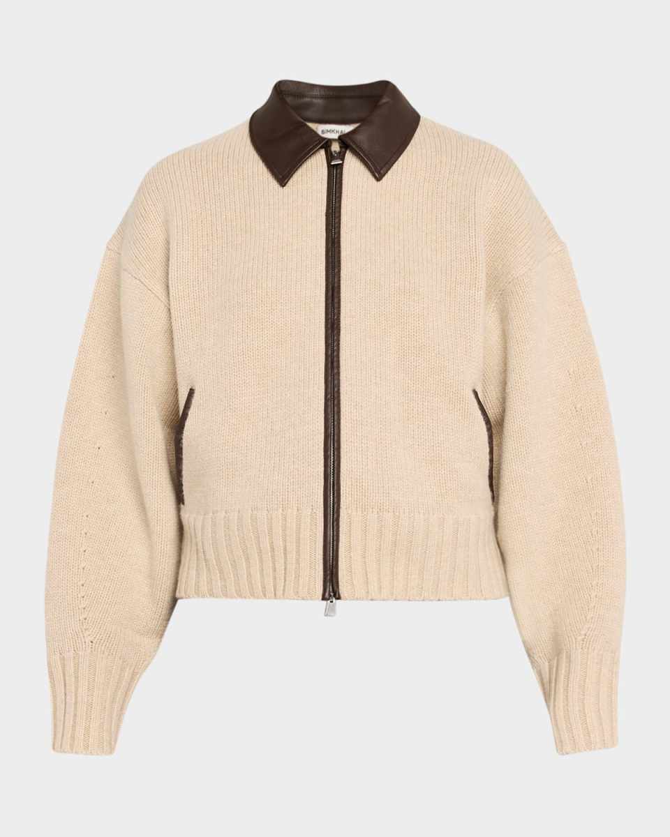 Zofia Wool Zip Cardigan